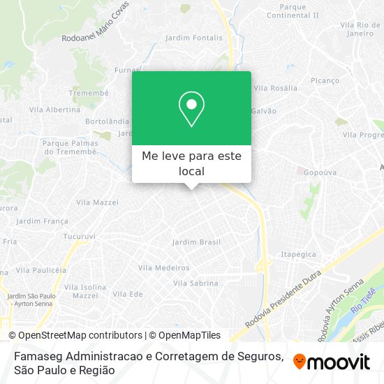 Famaseg Administracao e Corretagem de Seguros mapa