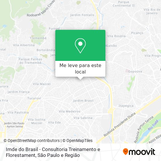 Imde do Brasil - Consultoria Treinamento e Florestament mapa