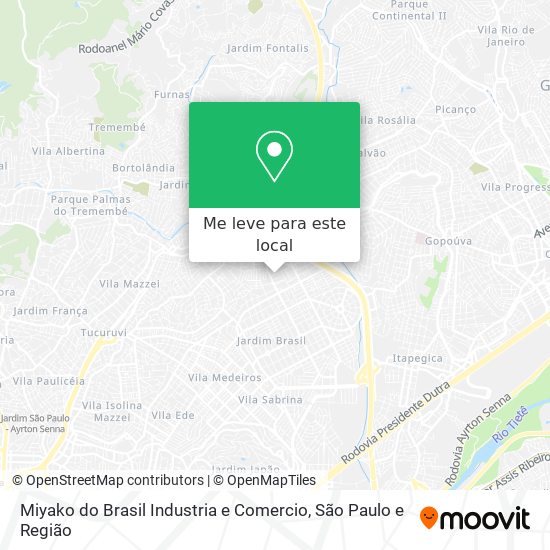Miyako do Brasil Industria e Comercio mapa