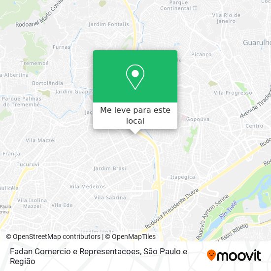 Fadan Comercio e Representacoes mapa