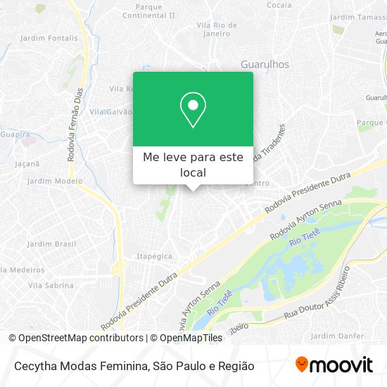 Cecytha Modas Feminina mapa