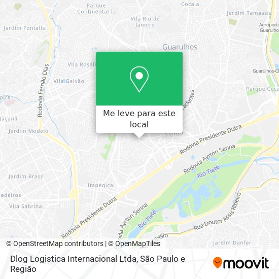 Dlog Logistica Internacional Ltda mapa