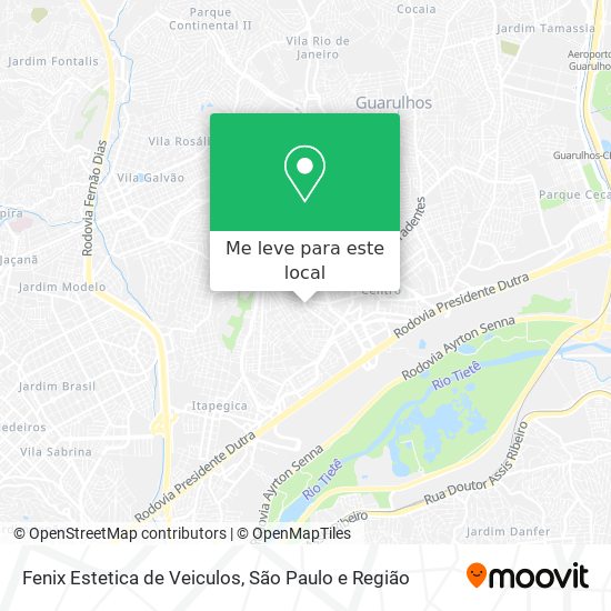 Fenix Estetica de Veiculos mapa
