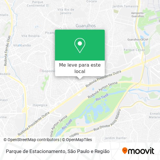Parque de Estacionamento mapa