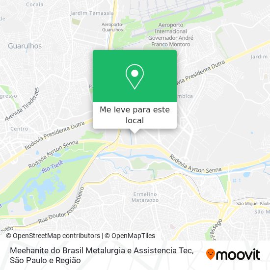 Meehanite do Brasil Metalurgia e Assistencia Tec mapa