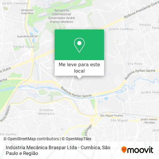 Indústria Mecânica Braspar Ltda - Cumbica mapa