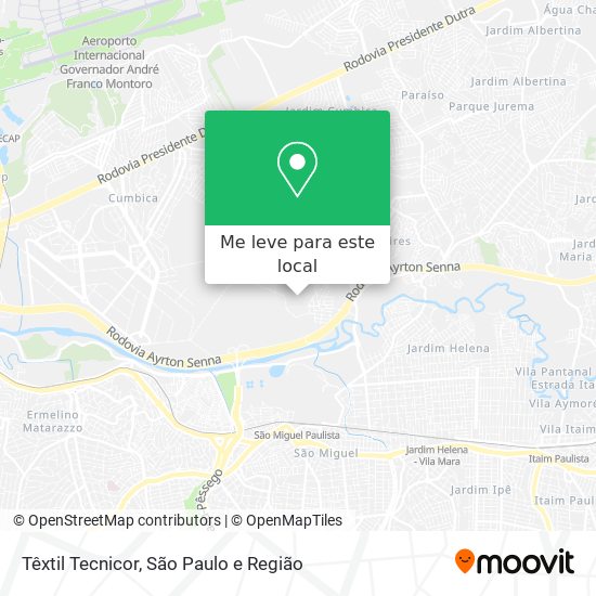 Têxtil Tecnicor mapa