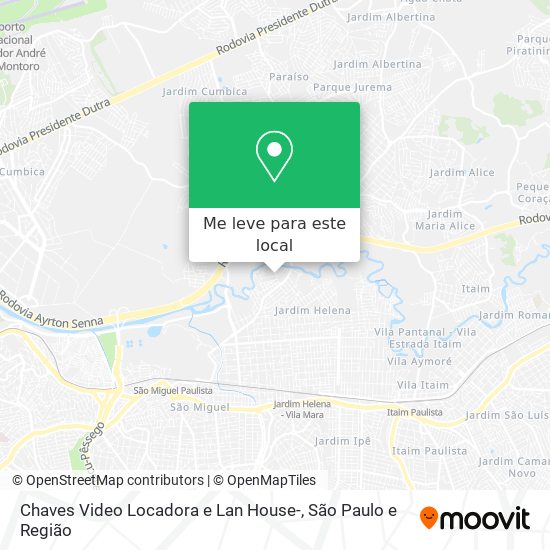 Chaves Video Locadora e Lan House- mapa