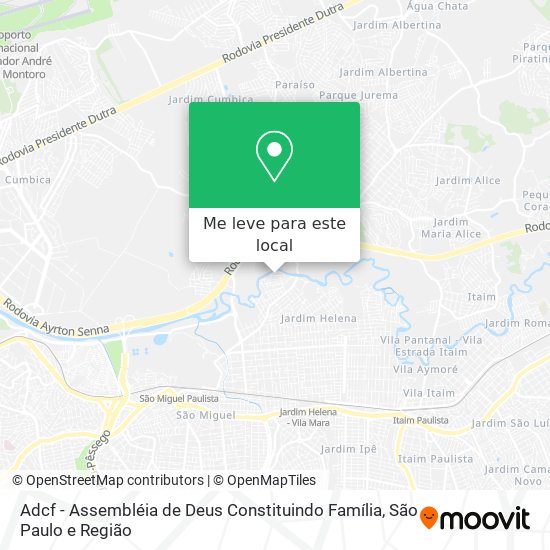 Adcf - Assembléia de Deus Constituindo Família mapa