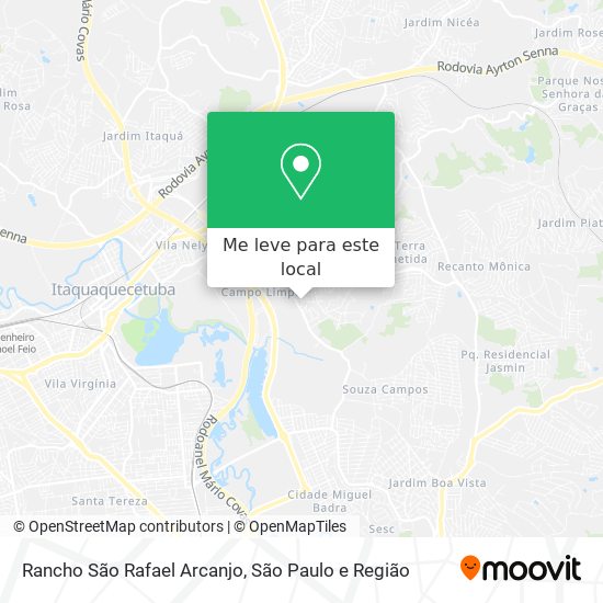 Rancho São Rafael Arcanjo mapa