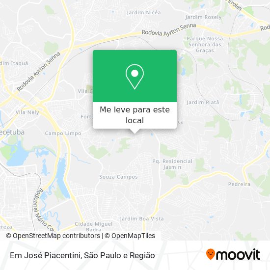 Em José Piacentini mapa