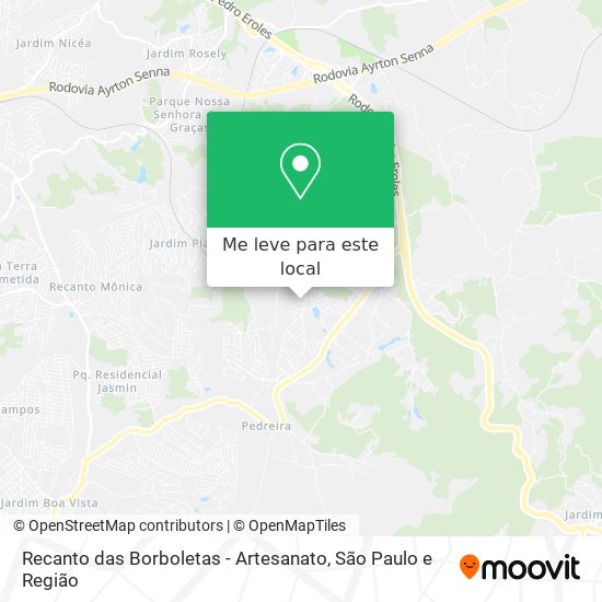 Recanto das Borboletas - Artesanato mapa