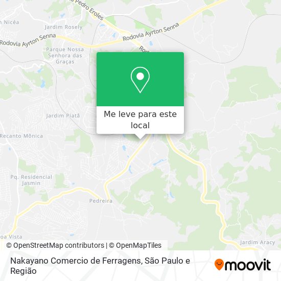 Nakayano Comercio de Ferragens mapa