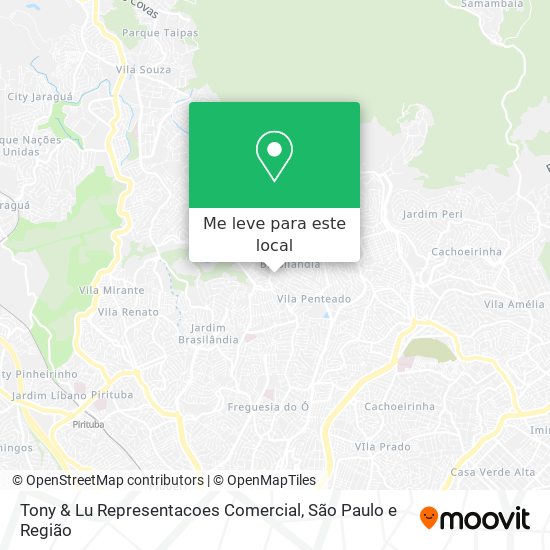 Tony & Lu Representacoes Comercial mapa