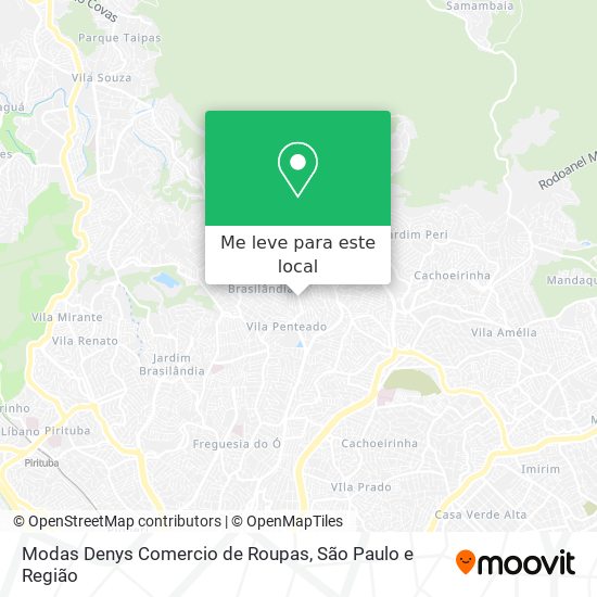 Modas Denys Comercio de Roupas mapa