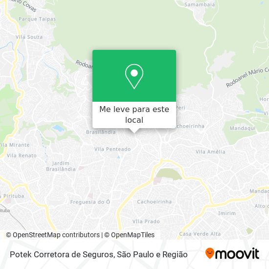 Potek Corretora de Seguros mapa