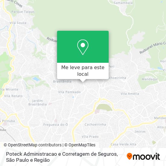 Poteck Administracao e Corretagem de Seguros mapa