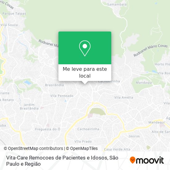 Vita-Care Remocoes de Pacientes e Idosos mapa