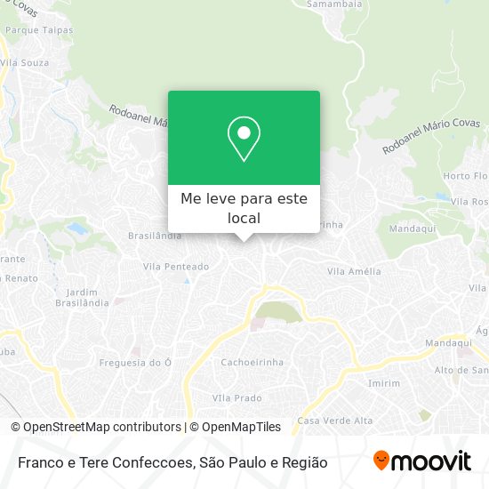 Franco e Tere Confeccoes mapa