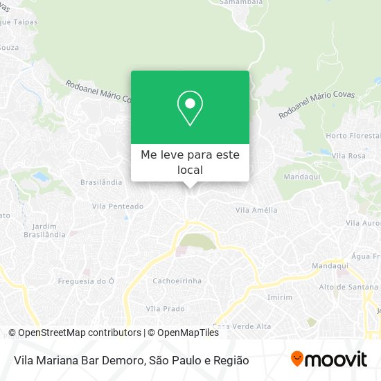 Vila Mariana Bar Demoro mapa