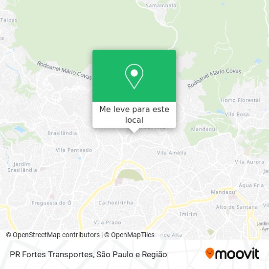 PR Fortes Transportes mapa