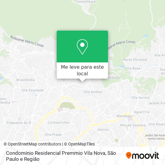 Condomínio Residencial Premmio Vila Nova mapa