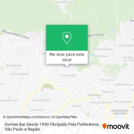 Gomes Bar Desde 1990 Obrigado Pela Preferência. mapa