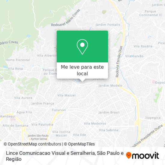 Lince Comunicacao Visual e Serralheria mapa