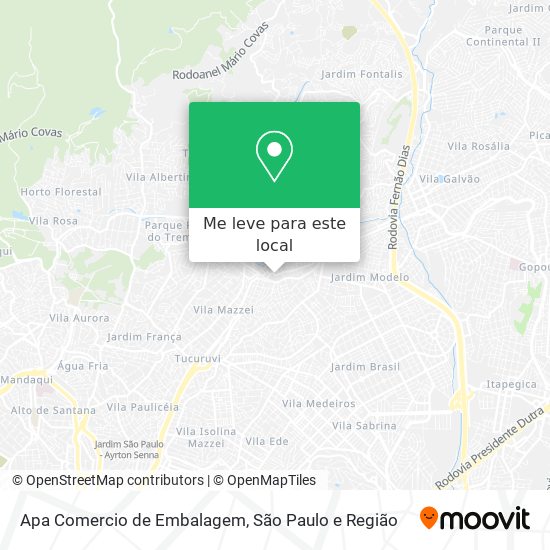 Apa Comercio de Embalagem mapa