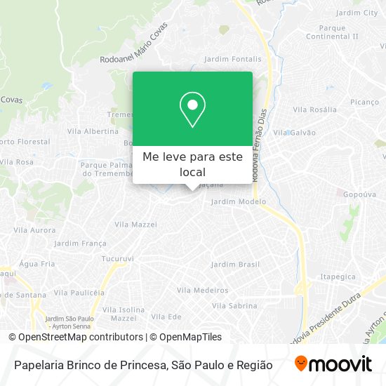 Papelaria Brinco de Princesa mapa