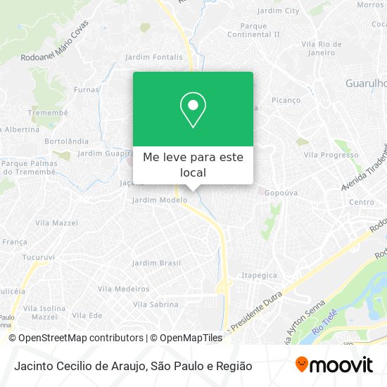 Jacinto Cecilio de Araujo mapa