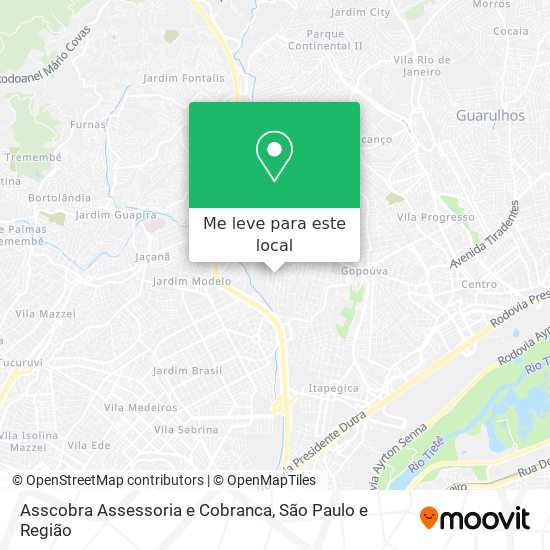 Asscobra Assessoria e Cobranca mapa