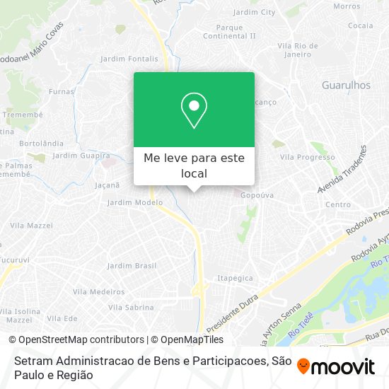 Setram Administracao de Bens e Participacoes mapa