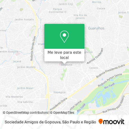 Sociedade Amigos de Gopouva mapa