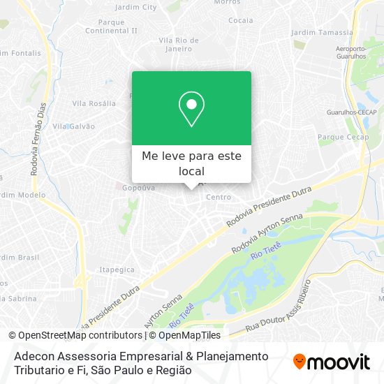 Adecon Assessoria Empresarial & Planejamento Tributario e Fi mapa