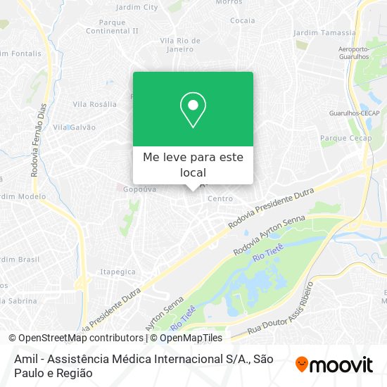 Amil - Assistência Médica Internacional S / A. mapa