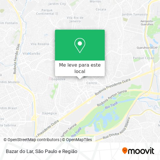 Bazar do Lar mapa