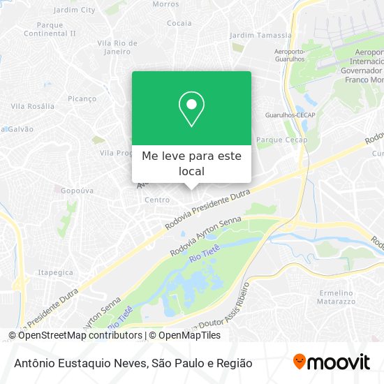 Antônio Eustaquio Neves mapa