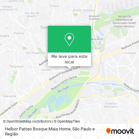 Helbor Patteo Bosque Maia Home mapa