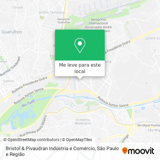 Bristol & Pivaudran Indústria e Comércio mapa
