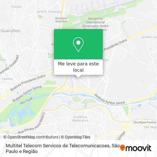 Multitel Telecom Servicos de Telecomunicacoes mapa
