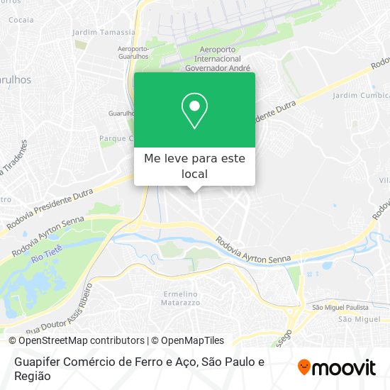 Guapifer Comércio de Ferro e Aço mapa