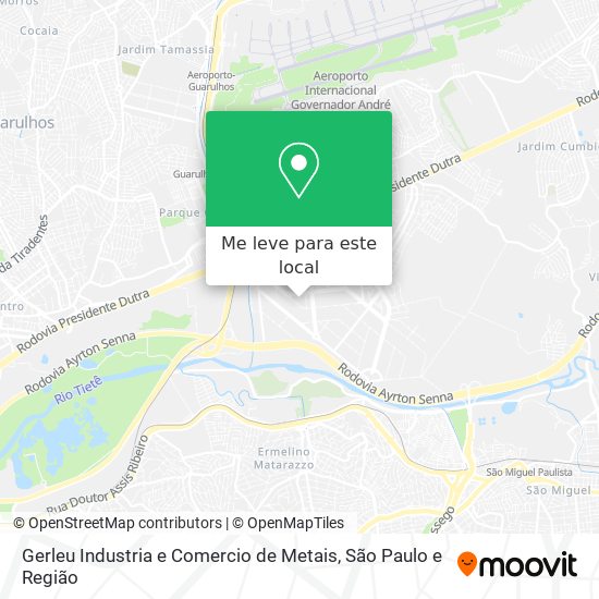 Gerleu Industria e Comercio de Metais mapa
