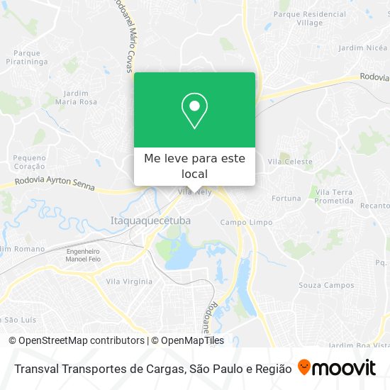 Transval Transportes de Cargas mapa