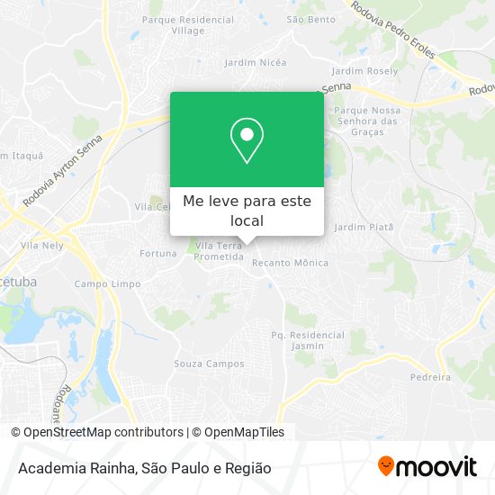 Academia Rainha mapa