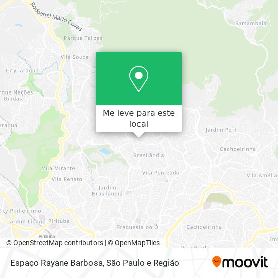 Espaço Rayane Barbosa mapa