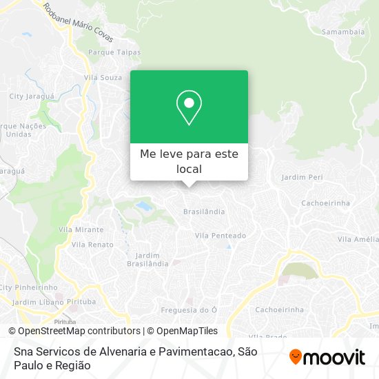 Sna Servicos de Alvenaria e Pavimentacao mapa