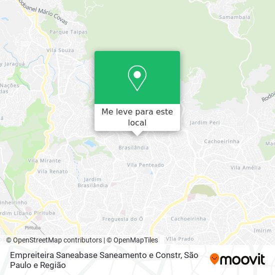 Empreiteira Saneabase Saneamento e Constr mapa