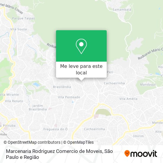 Marcenaria Rodriguez Comercio de Moveis mapa