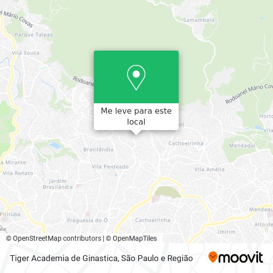 Tiger Academia de Ginastica mapa